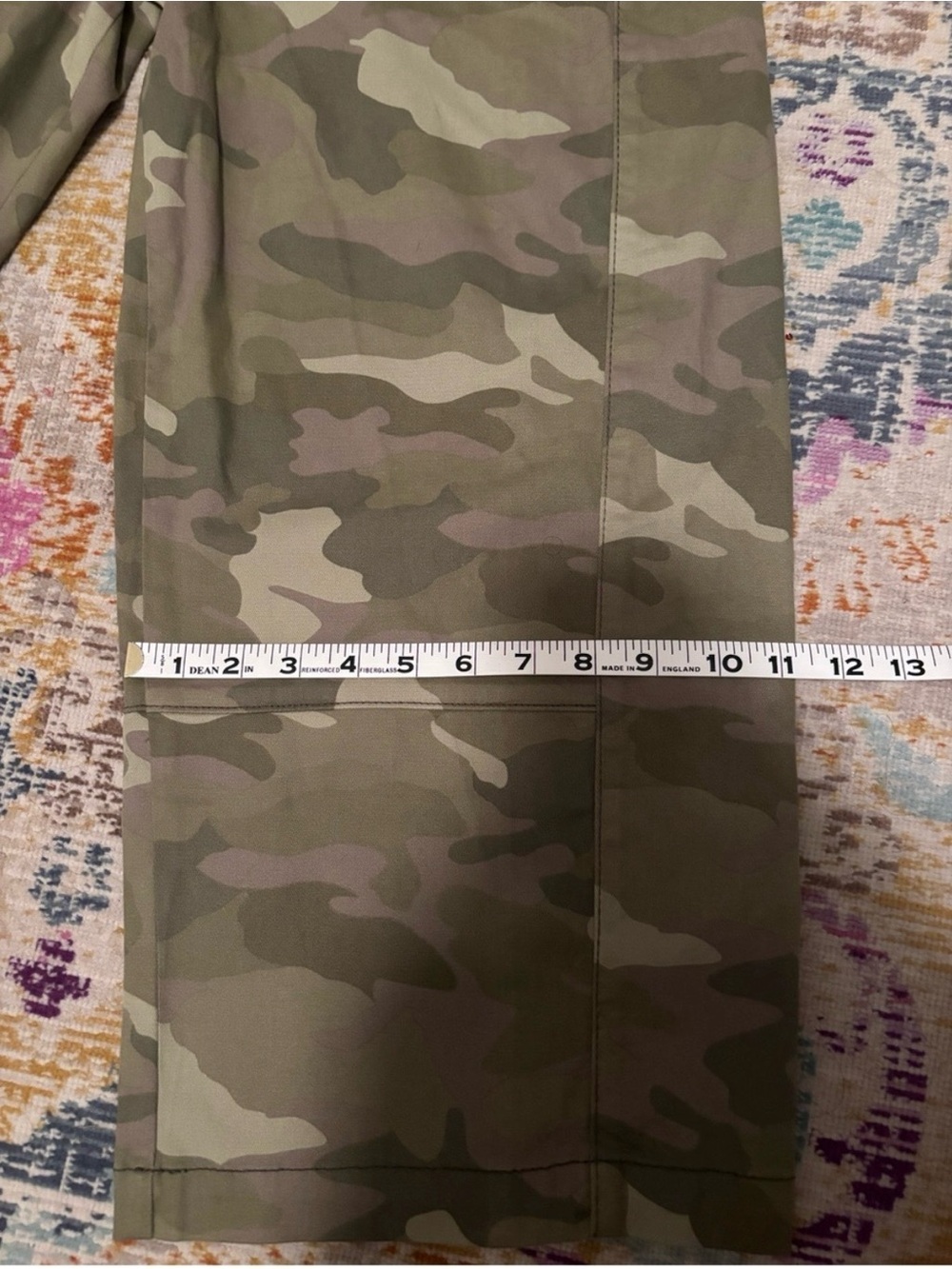 Anthropologie Petites Izzie Relaxed Pull On Camo Barrel Pant - Picture 11 of 13